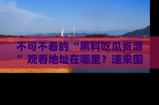 不可不看的“黑料吃瓜资源”观看地址在哪里？速来围观吧！