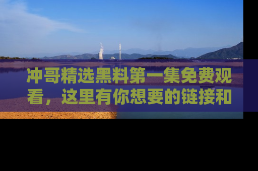 冲哥精选黑料第一集免费观看，这里有你想要的链接和内幕！