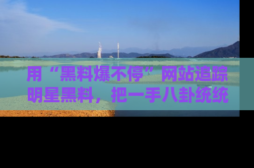 用“黑料爆不停”网站追踪明星黑料,把一手八卦统统收进你的后宫中!