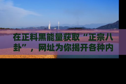 在正料黑能量获取“正宗八卦”,网址为你揭开各种内幕故事!
