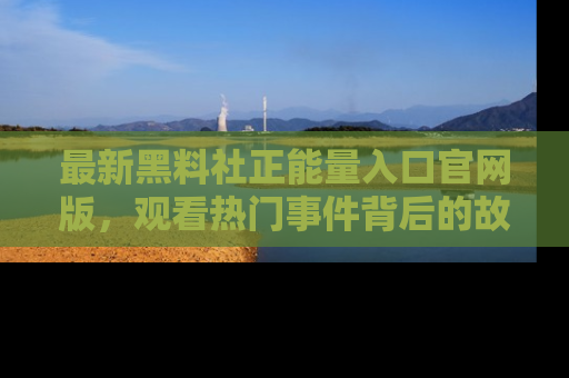 最新黑料社正能量入口官网版，观看热门事件背后的故事